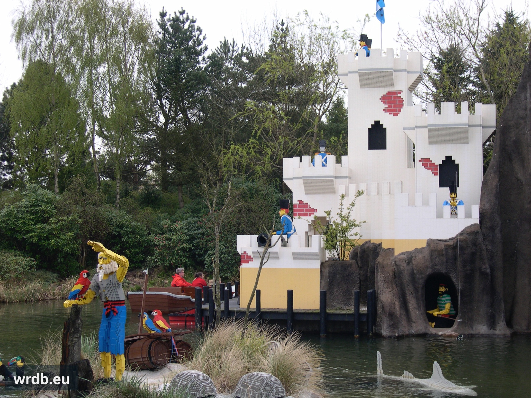 Part of the ride and the castle that's the entrance of the dark ride-part.