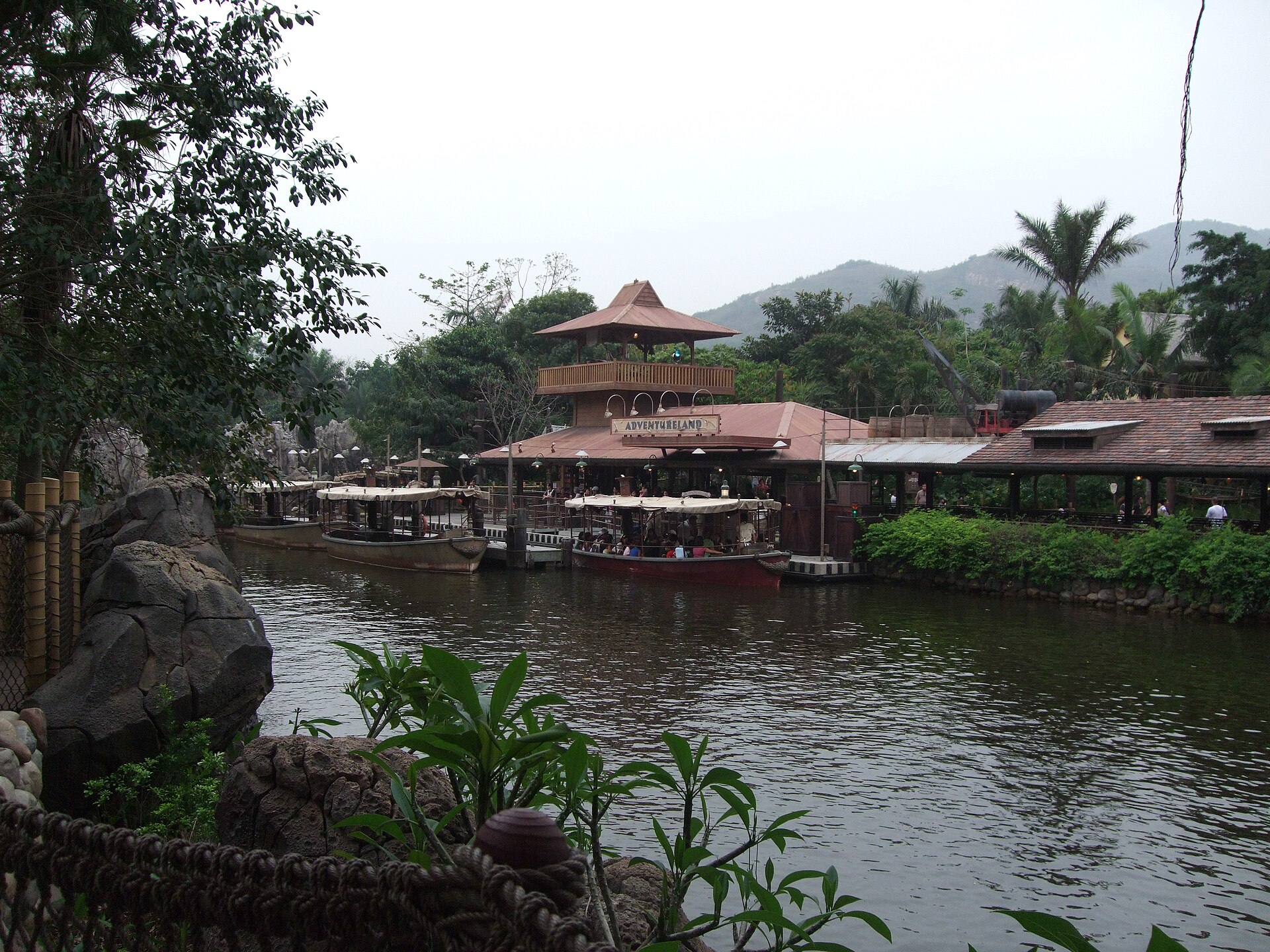 Jungle River Cruise at Hong Kong Disneyland