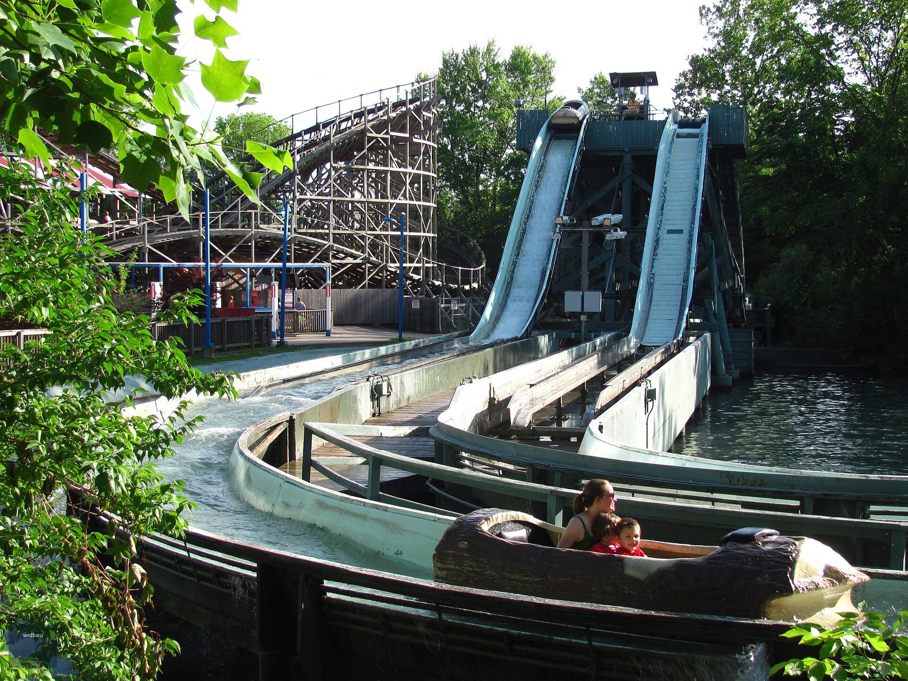 The Log Flume at Six Flags St. Louis