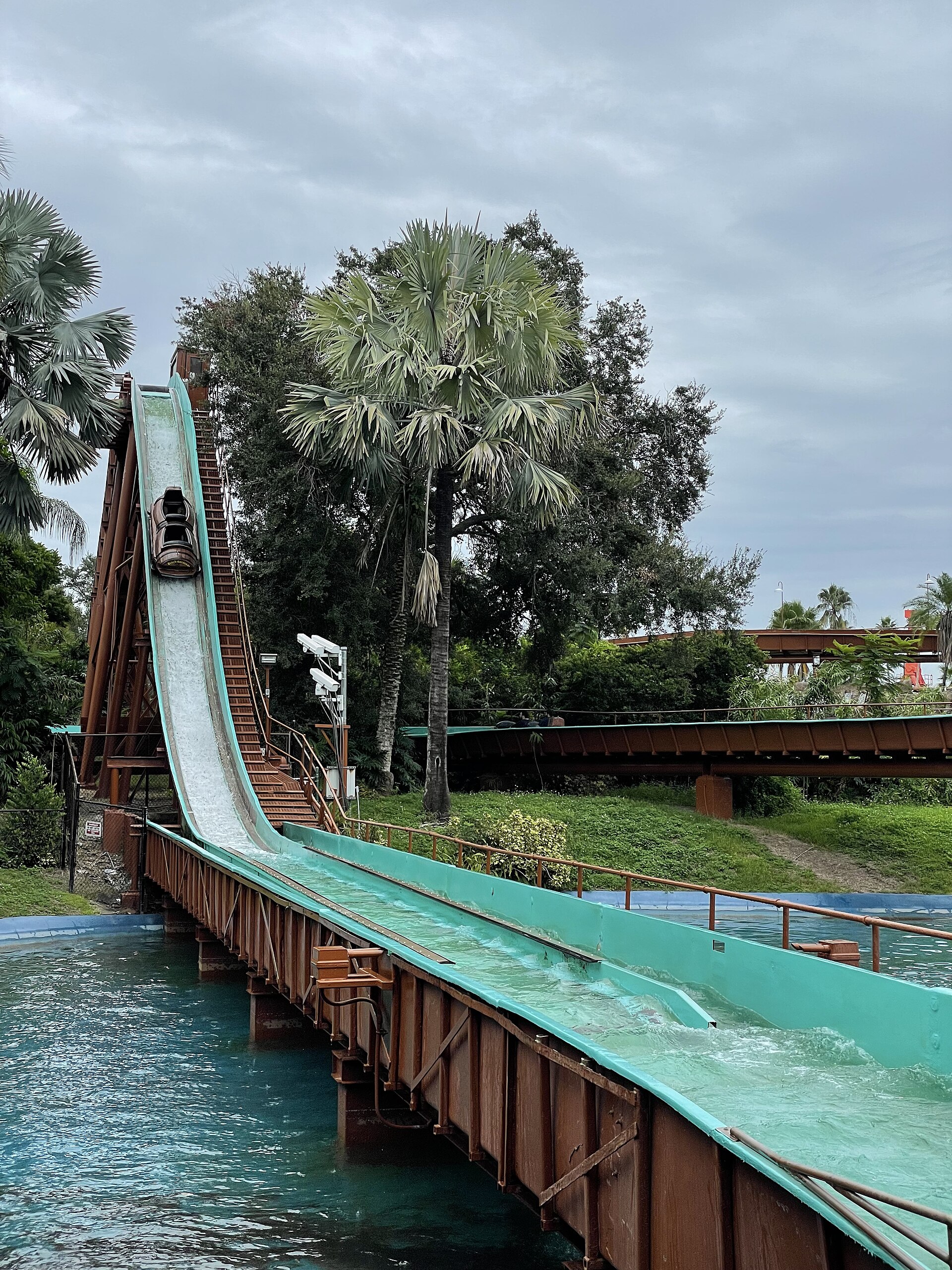 Stanley Falls Flume at Busch Gardens Tampa Bay
